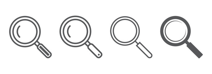 Poster - Search icon symbol. Magnifier or loupe sign. vector magnifier or loupe icon