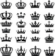 © Momina - black and white hand-drawn crown icon set — 20 regal illustrations for fashion, royalty, and design themes