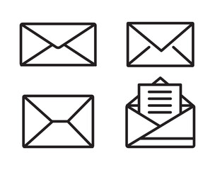 Poster - Mail icon set. email icon vector. E-mail icon. Envelope illustration