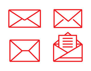 Poster - Mail icon set. email icon vector. E-mail icon. Envelope illustration