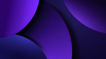 Poster - Abstract composition showing shades of purple creating a play of light and shadow for dreamy effect.