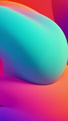 Poster - Vibrant abstract design showcasing flowing gradients Swirling hues create a dynamic modern background Soft blends and dreamy colors invite visual exploration