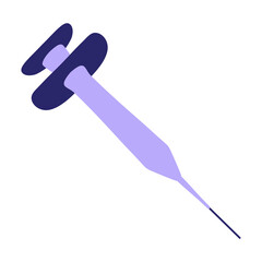 Fototapete - medical syringe in bright neon color