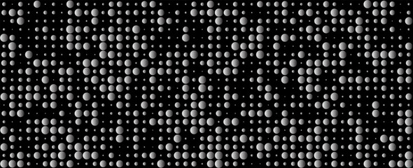 Poster - abstract vector colored round dots background - grey