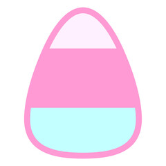 Fototapete - candy corn in bright neon color
