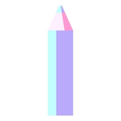Fototapete - blue coloring pencil graphic vector illustration icon in bright neon color