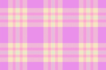 Poster - Pastel plaid pattern in pink, yellow and light blue tones. A cozy and cheerful backdrop for designs, textiles, or graphic projects requiring a soft touch.