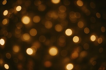Poster - Glowing softly, beautiful golden bokeh lights create a magical and festive atmosphere against a dark background, evoking the warmth and joy of the christmas season
