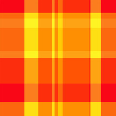 Poster - Vibrant red and yellow plaid pattern.  Perfect for backgrounds, textiles, or website design.  This bold, geometric design evokes energy and warmth.