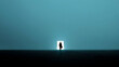 © momostudio - Silhouette of a person standing in a doorway against a bright background.