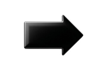 Wall Mural - A black arrow pointing to the right