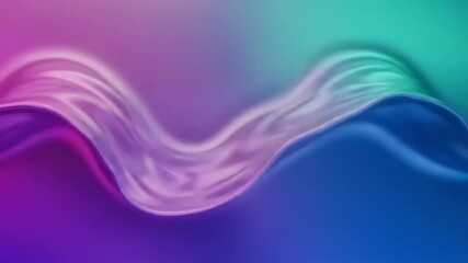 Fototapete - Radiant liquid wave with flowing gradients