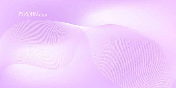 Abstract purple background with glowing light waves and smooth lines. Futuristic and minimal design, ideal for digital, tech, or night-themed projects.
