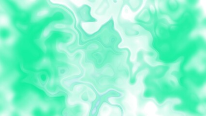 Leinwandbilder - Abstract flowing organic shapes and patterns in vibrant bright green and white