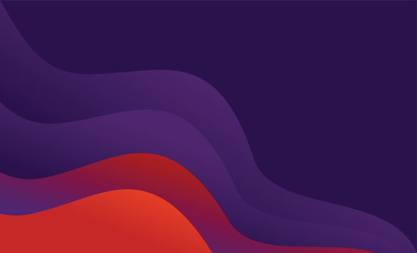 Colorful abstract wavy shape gradient design vector  Minimalist posters, cover, wall arts with colorful geometric shapes and liquid color. Modern wallpaper design for presentation and sale background.
