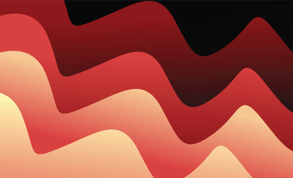 Colorful abstract wavy shape gradient design vector  Minimalist posters, cover, wall arts with colorful geometric shapes and liquid color. Modern wallpaper design for presentation and sale background.
