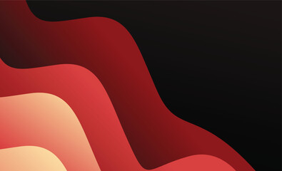 Fototapete - Colorful abstract wavy shape gradient design vector  Minimalist posters, cover, wall arts with colorful geometric shapes and liquid color. Modern wallpaper design for presentation and sale background.