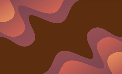 Fototapete - Colorful abstract wavy shape gradient design vector  Minimalist posters, cover, wall arts with colorful geometric shapes and liquid color. Modern wallpaper design for presentation and sale background.