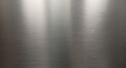 Poster - Seamless brushed metal texture with light reflections and subtle details