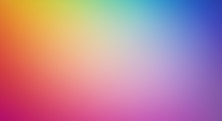 Poster - Vibrant gradient background with smooth transitions and rainbow colors blend