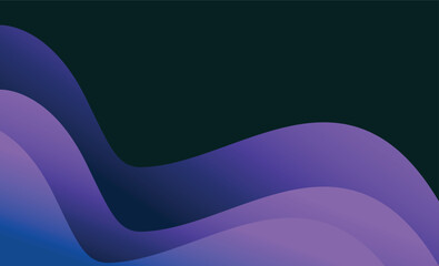 Fototapete - Colorful abstract wavy shape gradient design vector  Minimalist posters, cover, wall arts with colorful geometric shapes and liquid color. Modern wallpaper design for presentation and sale background.