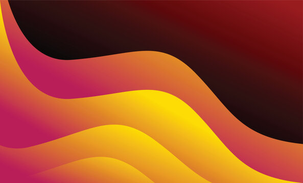 Colorful abstract wavy shape gradient design vector  Minimalist posters, cover, wall arts with colorful geometric shapes and liquid color. Modern wallpaper design for presentation and sale background.