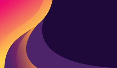 Fototapete - Colorful abstract wavy shape gradient design vector  Minimalist posters, cover, wall arts with colorful geometric shapes and liquid color. Modern wallpaper design for presentation and sale background.