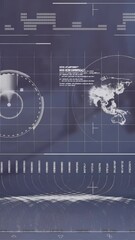 Poster - Animation of interface with data processing against city street