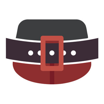Belt silhouette vector illustration