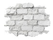 © OlgaKon - White brick wall with rough texture and vintage appearance