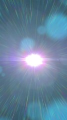 Poster - Animation of glowing light spots moving over dark background