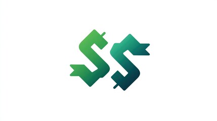 Poster - Two stylized green 