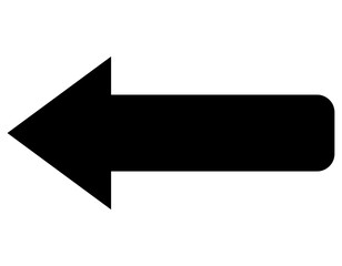 Fototapete - simple arrow icon mono color vector design