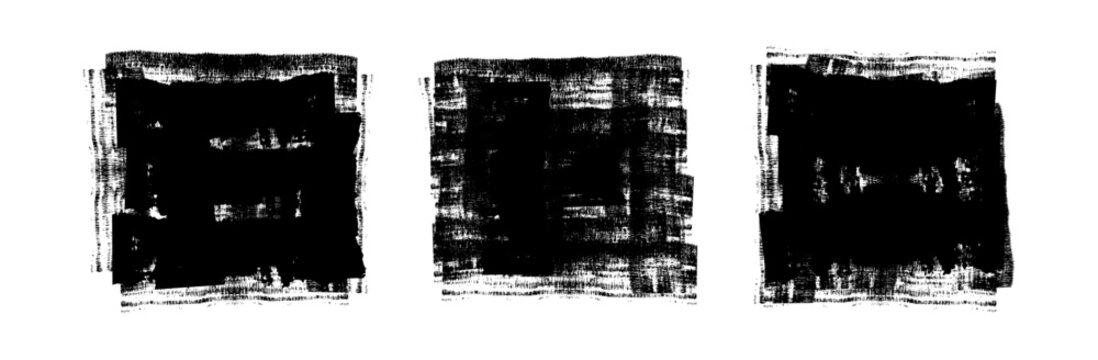Set of Brush strokes text boxes, Paintbrush Grunge design elements, Hand drawn Grunge texture, horizontal, vertical, vector illustrator