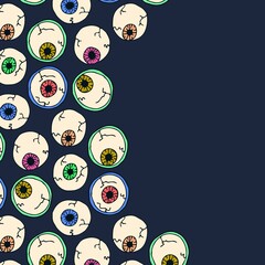 Leinwandbilder - Digitally image of monster eyes