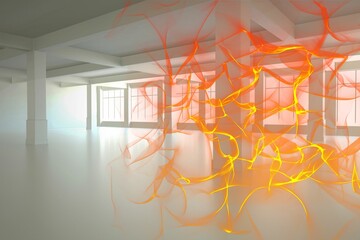 Poster - Abstract design in orange