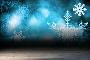 Poster - Shimmering light design over boards