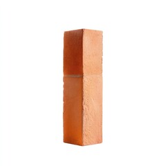 Poster - Abstract Orange Brick Sculpture with Geometric Shape and Texture