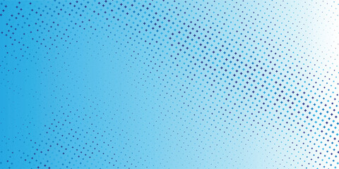 Fototapete - blue star-dotted halftone with blue gradient texture. Repeating blue star-dotted gradient.