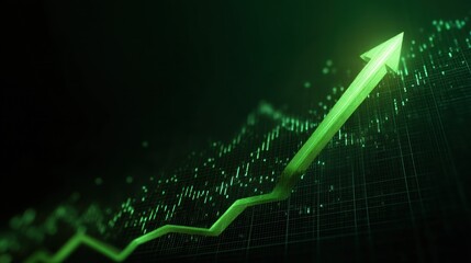Poster - Digital graph rising trend