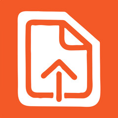 Poster - Upload Icon simple icon. Vector ICON all icon Viktor.
