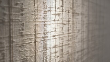 Poster - Translucent fabric with intricate patterns creating soft light effects, adding texture and depth to the scene.