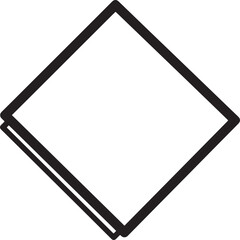 Aufkleber - Diamond Shape Template Blank Geometric Design Element