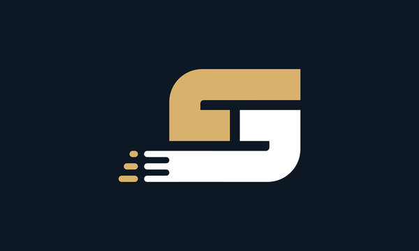Letter S speed monogram logo design