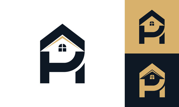 PH house monogram logo design
