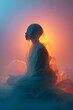 © Dear.Yun - Glowing human silhouette. Dreamy and surreal concept vibe.