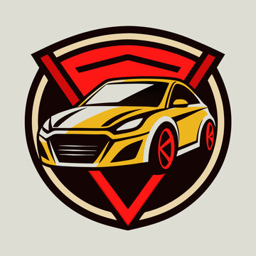 Car Logo Abstract Lines Vector. Vector illustration