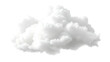 © Mahmudur - Fluffy white cumulus cloud isolated on black background