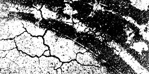 Poster - Cracked motor oil slick pattern on wet tarmac for grunge textures and design