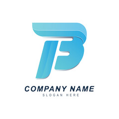 Aufkleber - Abstract Letter B Logo design can be used for icons, signs, logos, and more.